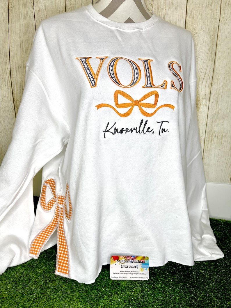Tennessee Vols Embroidered Orange Gingham Button Down Shirt main image 0