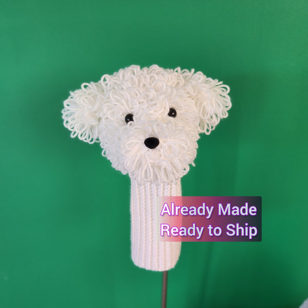 Crochet Dog Golf Club (driver) Head Cover - Maltese, Shih Tzu, Moodle ...
