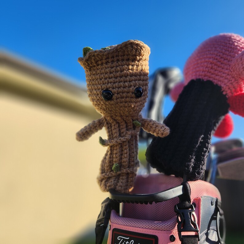 Marvel Baby Groot Crochet Golf Club hybrid/utility Clubs Head Cover, I