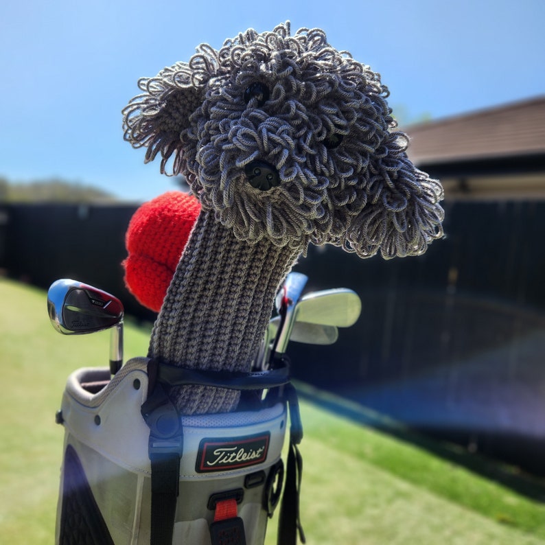 Crochet Pattern for Golf Driver Headcover Fluffy Dog/poodle/cavapoo