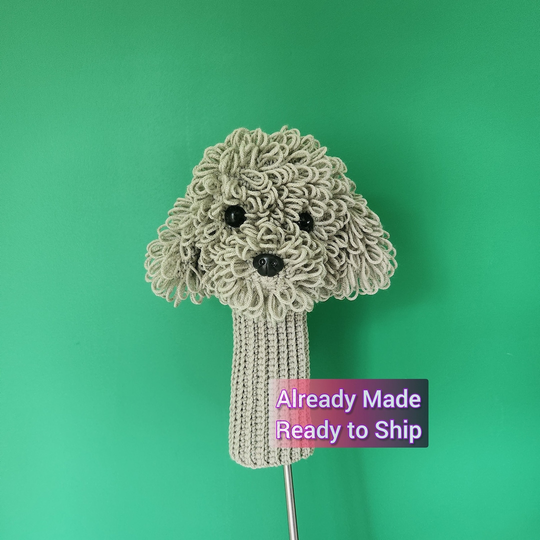 Crochet Dog Golf Club (driver) Head Cover, Poodle/cavoodle/cavapoo ...