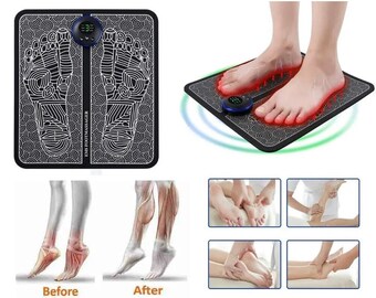 EMS Foot Massager Mat Pad Leg Reshaping Blood Muscle Circulation Pain Relief USB