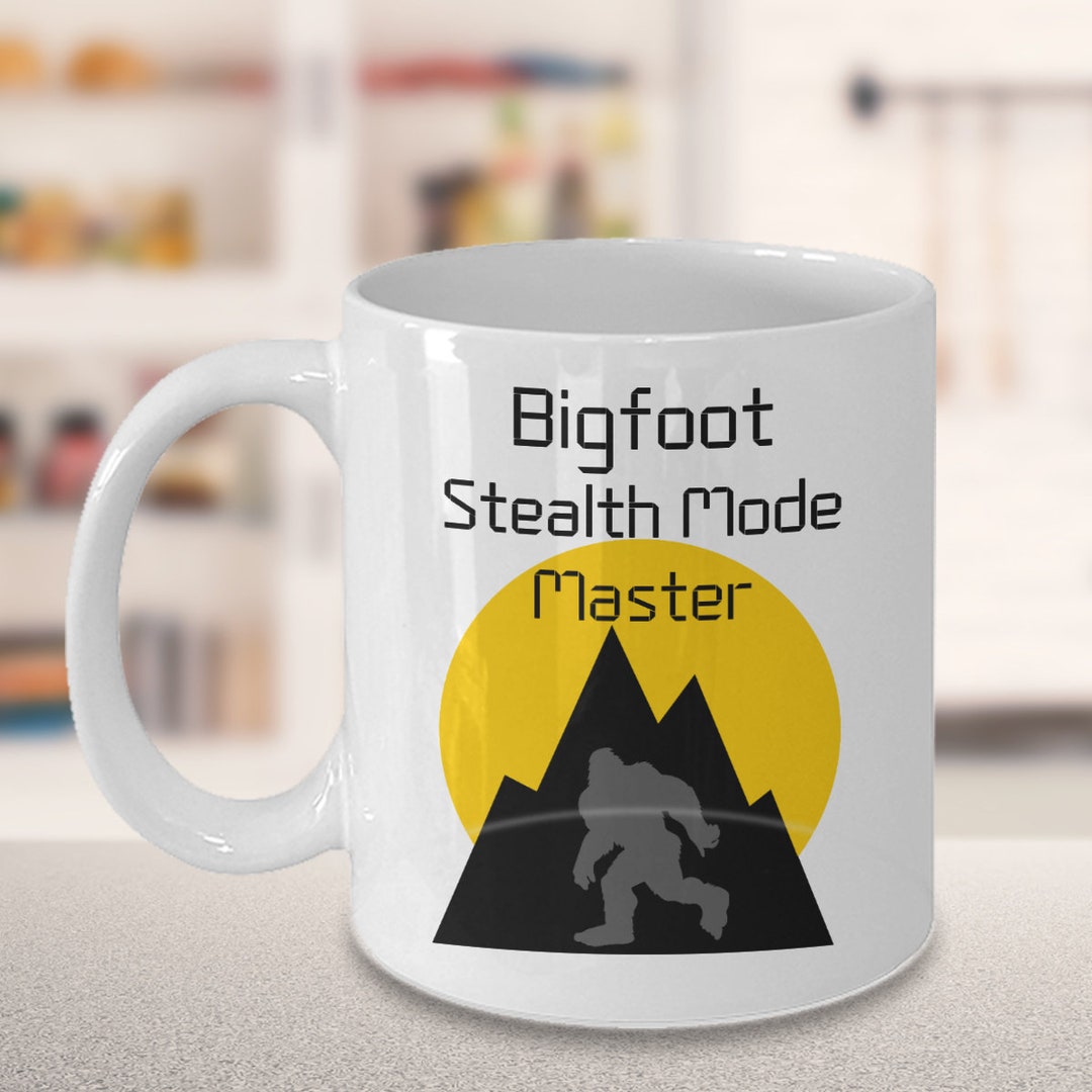 Bigfoot Mug, Sasquatch Coffee Cup, Bigfoot Believer, Novelty Coffee Mug