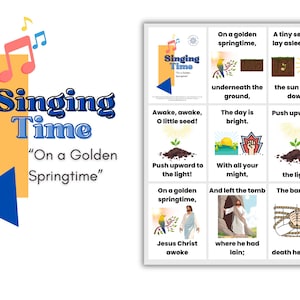 LDS Singing Time | On a Golden Springtime | Primary Music | Singing Time Flip Chart for Primary | LDS | Song Visuals | Come follow me 2025