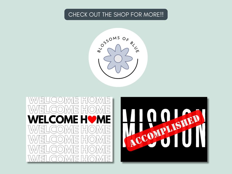 Welcome Home Pennant Banner Missionary Sign Personalized - Etsy