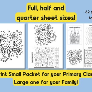 Junior Primarstruktur Konferenz Paket April 2024 LDS Ausmalbilder für die Allgemeine Konferenz Spiele, Aktivitäten, Malvorlagen Bild 3
