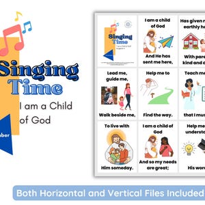 Tiempo de canto SUD de diciembre de 2025 / Soy un hijo de Dios / Música de la Primaria / Rotafolio del Tiempo de canto para la Primaria Ven, sígueme / Descarga instantánea