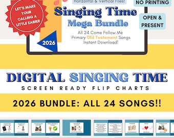 ALL 24 Old Testament 2026 Song Bundle | Digital Singing Time Flipchart Presentation | Slideshow Keynote Powerpoint Google Slides