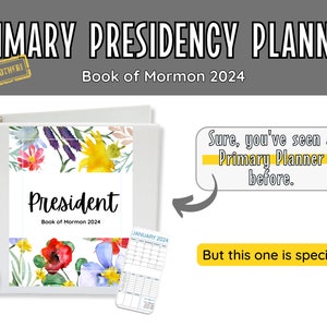 LDS Primary Presidency Planner Canva Template Share With Presidency ...
