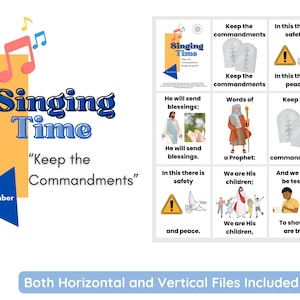 LDS Primary Singing Time Flip Chart: Keep the Commandments (Digital Download)