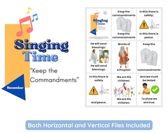 LDS Primary Singing Time Flip Chart: Keep the Commandments (Digital Download)