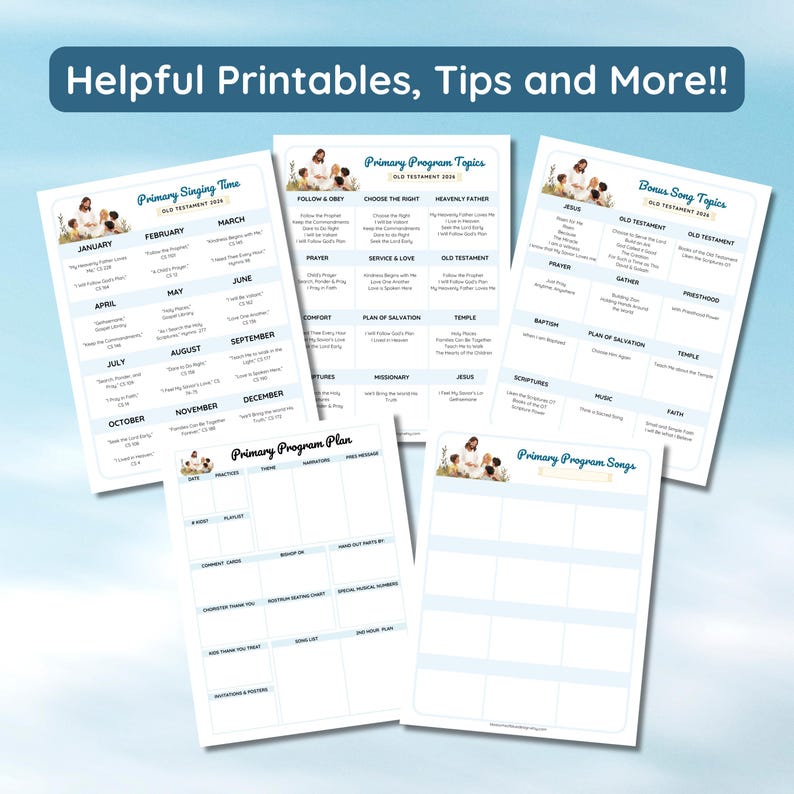 2026 Old Testament Primary Program Script: Customizable LDS Presentation Kit (Digital Download) image 5