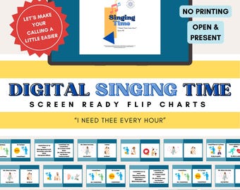 I need Thee Every Hour | Digital Singing Time Flipchart Presentation | Slideshow Keynote Powerpoint Google Slides
