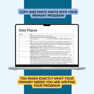 2026 Old Testament Primary Program Script: Customizable LDS Presentation Kit (Digital Download) image 7