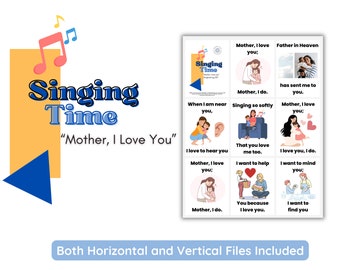 2023 LDS Singing Time | Mother, I love you | Primary Music | Singing Time flipchart for Primary Come Follow Me | Mother's Day Song Idea