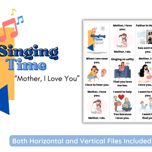 2023 LDS Singing Time | Mother, I love you | Primary Music | Singing Time flipchart for Primary Come Follow Me | Mother's Day Song Idea