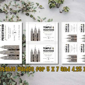 Temple and Priesthood Preview Invitation | Temple and Priesthood Preparation Meeting | Instant ...