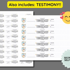 2025 LDS Primary Wristband Sticker Assignment Kit | Dated and Done ...