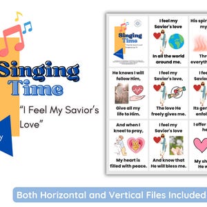 July 2025 LDS Singing Time | I Feel My Savior's Love | Primary Music | Singing Time Flip Chart for Primary Come Follow Me | Instant