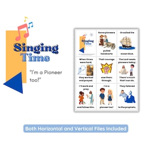 I'm a Pioneer Too! | LDS Singing Time Flip Chart (digital Download