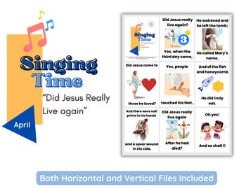 LDS Singing Time Flip Chart: Did Jesus Really Live Again? (PDF)