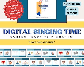 Love One Another | Digital Singing Time Flipchart Presentation | Slideshow Keynote Powerpoint Google Slides