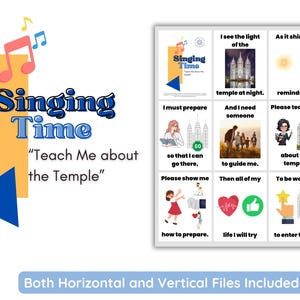 LDS Singing Time | Teach Me about the Temple by Christofferson | Primary Music | Singing Time Flip Chart Primary Come Follow Me | Primary