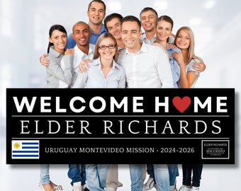 Homecoming Missionary Banner | Missionary Welcome Home Banner | Download Options | Missionary Flag Sign | High Quality Vinyl