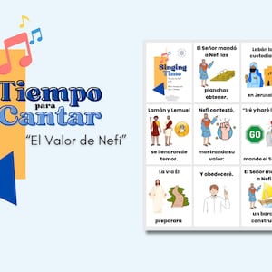 LDS-zangtijd | El Valor de Nefi | Muziek van Primaria | Zangtijd flip-over voor Primary Come Follow Me | Ven Sigueme