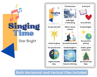 Star Bright LDS Singing Time Flip Chart (Digital Download) Come Follow Me