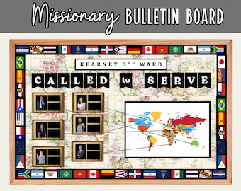 LDS Missionary Bulletin Board Kit 2026 | Easy to Print and Customize