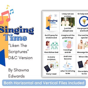 LDS Singing Time | Liken the Scriptures D&C by Shawna Edwards | Primary Music | Singing Time Flip Chart for Primary | LDS | Song Visuals