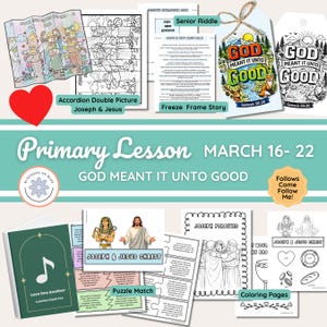 3月16日～22日 | 初等協会のレッスンの助け | わたしに従ってきなさい 旧約聖書 2026 | ジョセフ・スミス 神はそれを善のために意図された | Fhe | 簡単なレッスンの準備