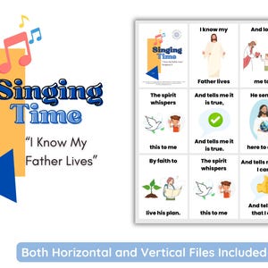 LDS Singing Time | I Know My Father Lives | Primary Music | Singing Time Flip Chart for Primary Come Follow Me | Chorister LDS | Song Visual