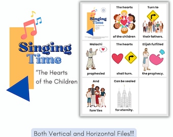 The Hearts of the Children LDS Singing Time Flip Chart (PDF Download) Come Follow Me