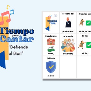 LDS Singing Time | Defiende el Bien | Musica de Primaria | Singing Time flipchart for Primary Come Follow Me | Ven Sigueme