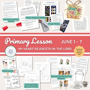 June 1 - 7 | Primary Lesson Helps | Come Follow Me 2026 | Hannah & Samuel Prayer Lesson | Fhe | Family Study  | Old Testament | Ruth Kind