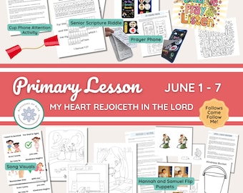 1er - 7 juin | Aides pédagogiques pour le primaire | Venez me suivre 2026 | Leçon de prière d'Anne et Samuel | Fhe | Étude familiale | Ancien Testament | Ruth Kind