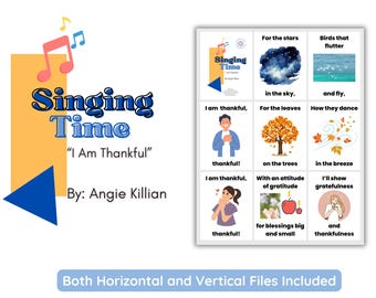I Am Thankful LDS Primary Flip Chart by Angie Killian (Digital Download)