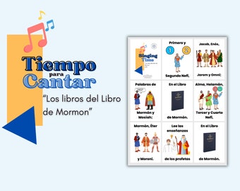 LDS Singing Time | Los libros del Libro de Mormon | Musica de Primaria | Singing Time flipchart for Primary Come Follow Me | Ven Sigueme