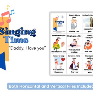 LDS Singing Time | Daddy I love you | Primary Music | Singing Time Flip Chart for Primary | LDS | Father&#39;s Day Song