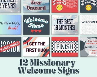 LDS Missionary Welcome Home Signs: Airport Poster Print (Digital Download)