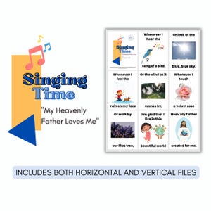 LDS Singing Time Flip Chart: My Heavenly Father Loves Me (PDF)