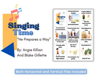 LDS Singing Time | He Prepares a Way By Angie Killian | Primary Music | Singing Time Flip Chart for Primary | LDS | Book of Mormon