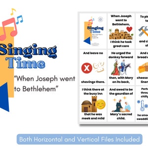 LDS-zangtijd december | Toen Joseph naar Bethlehem ging | Basismuziek | Flip-over met zangtijd voor het basisonderwijs Come Follow Me | Visueel nummer