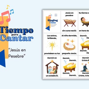 LDS Singing Time | Jesus en Pesebre | Musica de Primaria | Singing Time flipchart for Primary Come Follow Me | Ven Sigueme