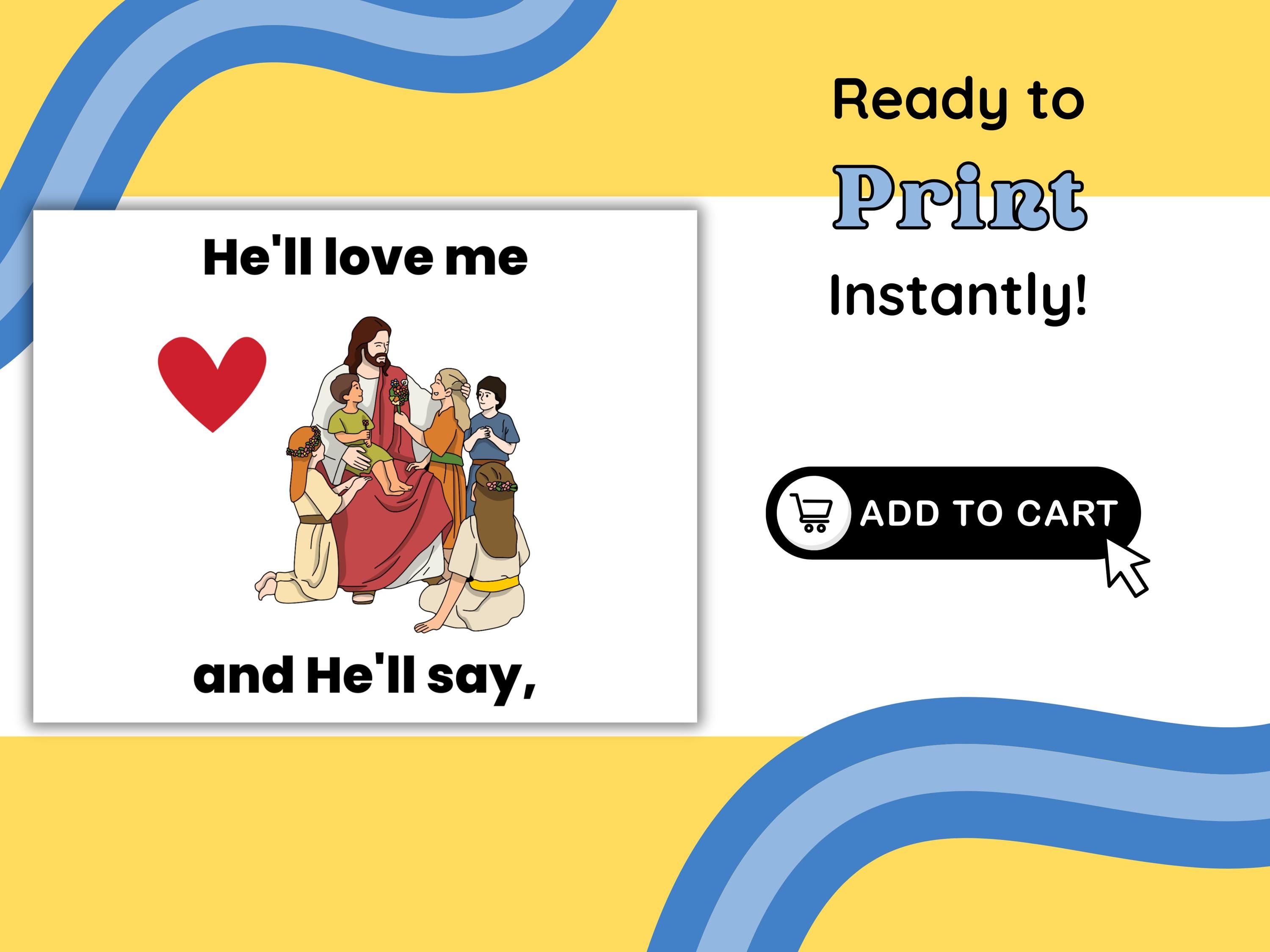 LDS Singing Time Flip Chart When He Comes Again (digital Download) Etsy