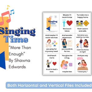 LDS Singing Time | More Than Enough By Shawna Edwards | Primary Music | Singing Time Flip Chart for Primary | LDS | Mother&#39;s Day Song