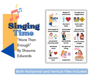 Tiempo de canto SUD / Más que suficiente por Shawna Edwards / Música primaria / Rotafolio de tiempo de canto para primaria / SUD / Canción del Día de la Madre