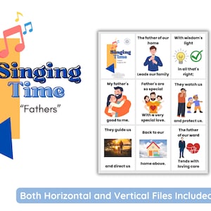 Tempo di canto LDS / Padri / Musica per la Primaria / Flip Chart del tempo di canto per la Primaria / LDS / Canzone per la festa del papà